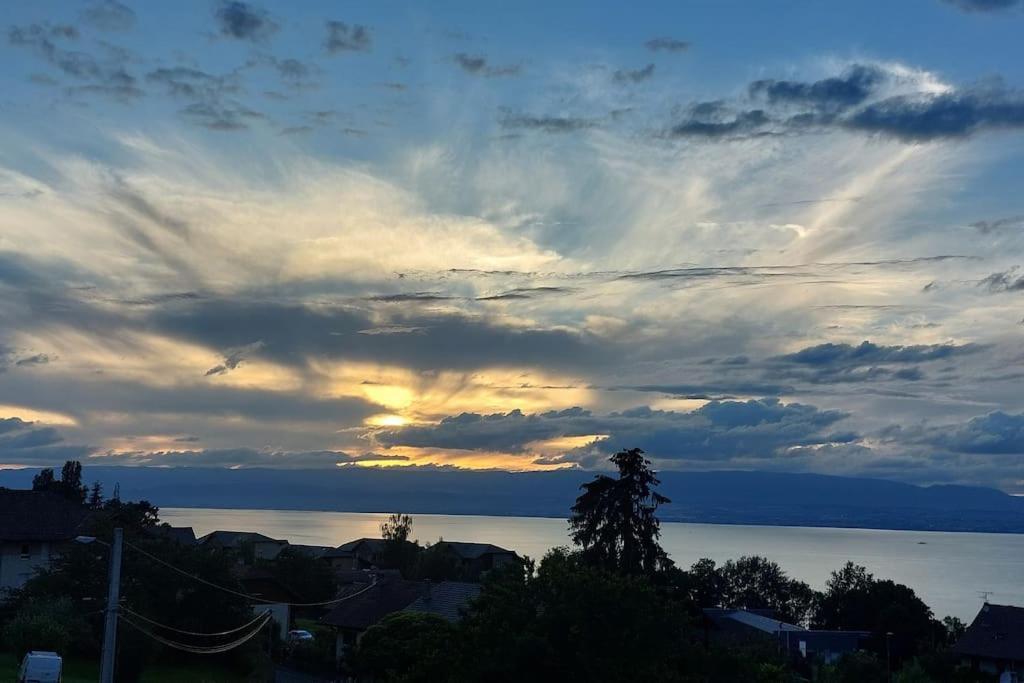 Appart Cosy Avec Vue Sur Le Lac Leman Évian-les-Bains Extérieur photo
