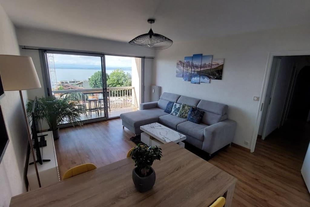 Appart Cosy Avec Vue Sur Le Lac Leman Évian-les-Bains Extérieur photo