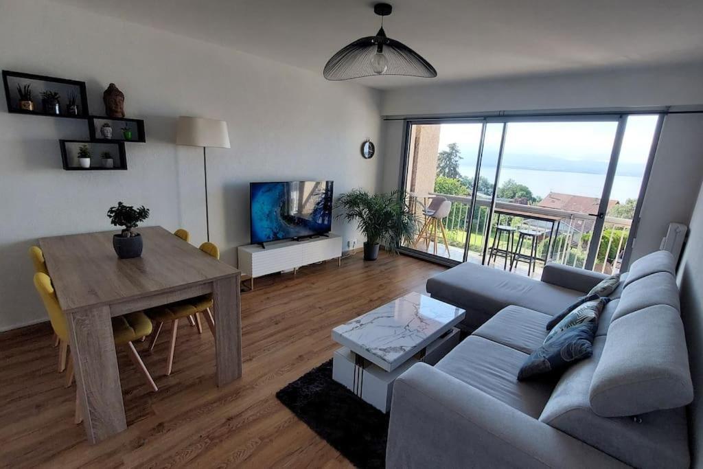 Appart Cosy Avec Vue Sur Le Lac Leman Évian-les-Bains Extérieur photo